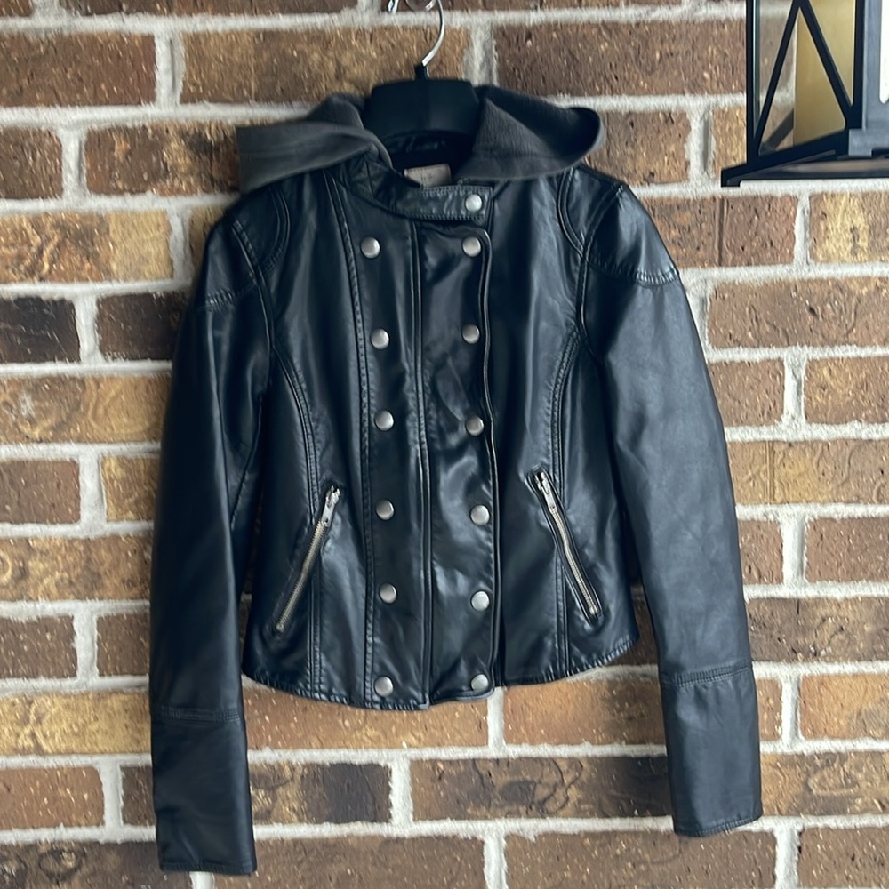 Free People Dawn Vegan Faux Leather Jacket - Picture 9 of 16